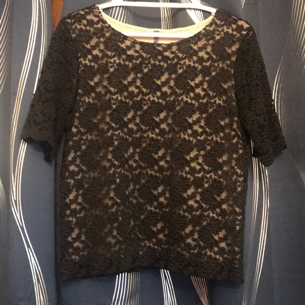 Black lace top